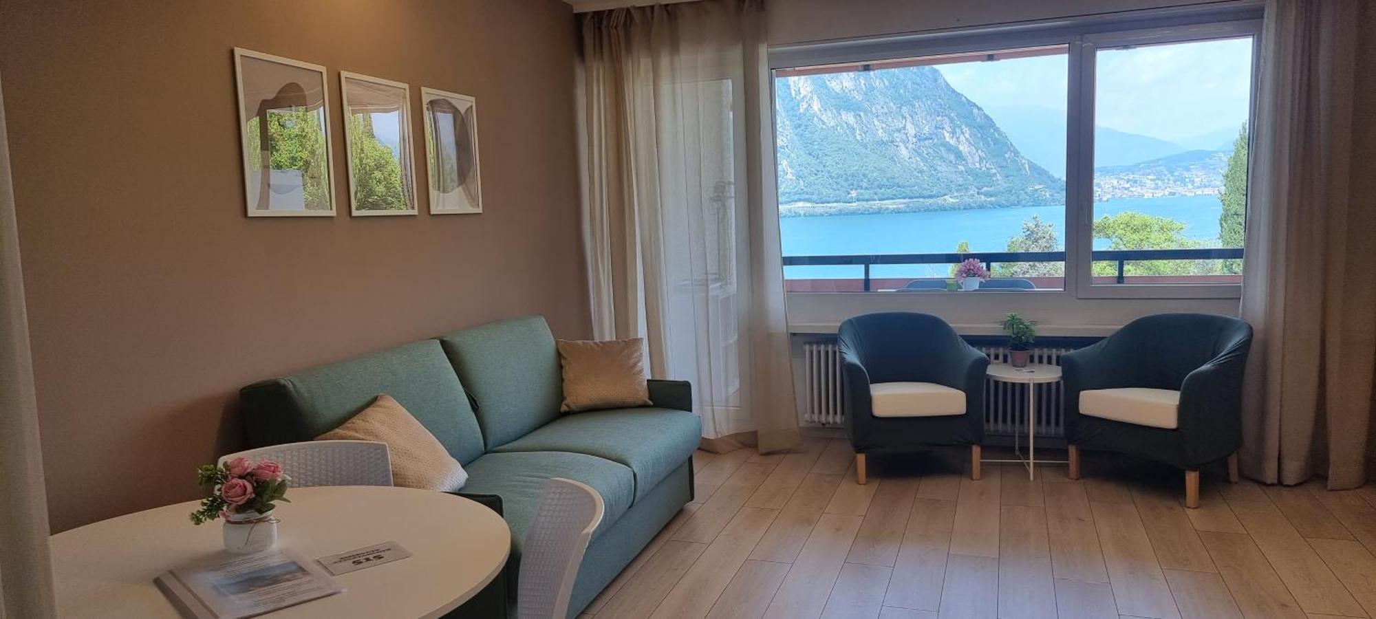 Bianca Apartment Bissone Dış mekan fotoğraf